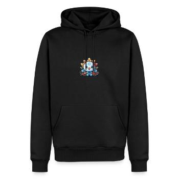 Schneeflocke für Kinder - Männer Premium Bio Hoodie - Schwarz - Vorne - Nico (187cm)
