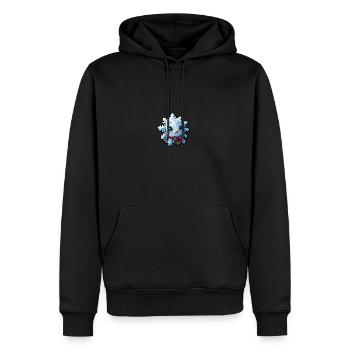 Flocon de neige pour les enfants - Sweat à capuche Premium bio Homme - noir - Devant - Nico (187cm)