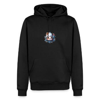 Schneeflocke für Kinder - Männer Premium Bio Hoodie - Schwarz - Vorne - Nico (187cm)