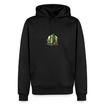 Zucchini Comic Stil - Männer Premium Bio Hoodie - Schwarz - Vorne - Nico (187cm)
