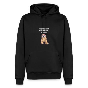 Est-ce que cette chemise m’a emmené à la retraite, drôle R - Sweat à capuche Premium bio Homme - noir - Devant - Nico (187cm)