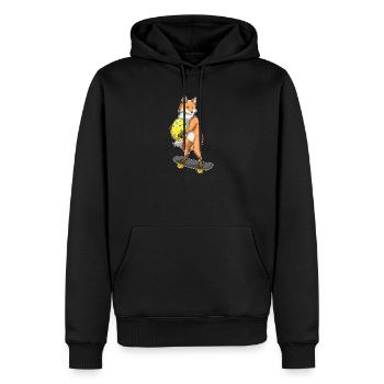 Fox Easter Skateboard - Sweat à capuche Premium bio Homme - noir - Devant - Nico (187cm)