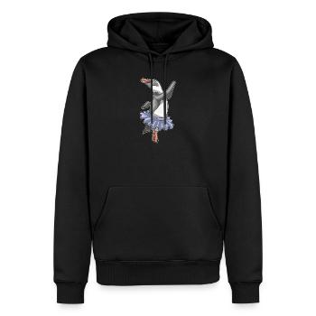 Pinguin Ballerina Ballett Tanz - Männer Premium Bio Hoodie - Schwarz - Vorne - Nico (187cm)
