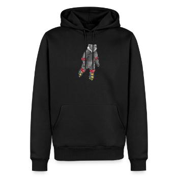 Dachs Inline skating Inline skates - Männer Premium Bio Hoodie - Schwarz - Vorne - Nico (187cm)