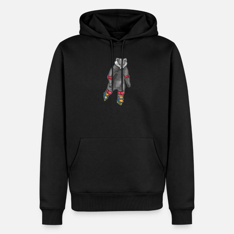 Badger Inline skating Inline skates - Men’s Premium Organic Hoodie - black