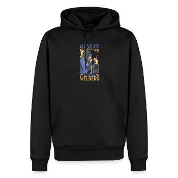Welder Saying Gifts for Metalworkers - Men’s Premium Organic Hoodie - black - Front - Nico (187cm)