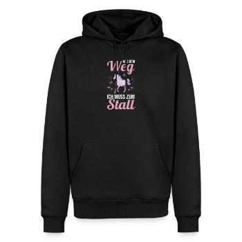 Reiten Pferdeliebhaber Reiterhof Pferde - Männer Premium Bio Hoodie - Schwarz - Vorne - Nico (187cm)