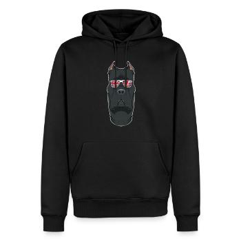 Cane Corso UK Sunglasses I English Flag I Union - Männer Premium Bio Hoodie - Schwarz - Vorne - Nico (187cm)