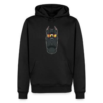 Cane Corso I Spain Sunglasses I Spanish Flag - Männer Premium Bio Hoodie - Schwarz - Vorne - Nico (187cm)