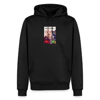john pork - Männer Premium Bio Hoodie - Schwarz - Vorne - Nico (187cm)
