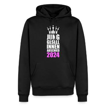 Hen party 2024 - Men’s Premium Organic Hoodie - black - Front - Nico (187cm)