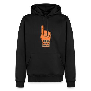 Texas Wrestling Design für stolze texanische Fans - Männer Premium Bio Hoodie - Schwarz - Vorne - Nico (187cm)