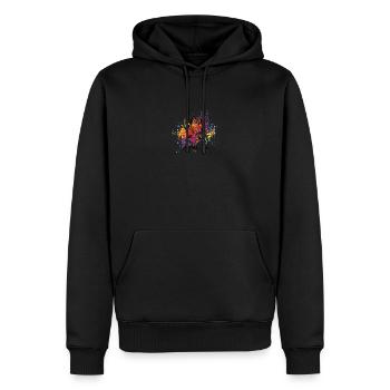 Athlétisme - Sweat à capuche Premium bio Homme - noir - Devant - Nico (187cm)