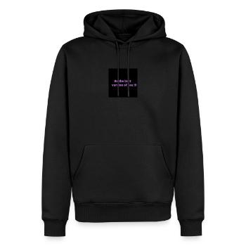 Be the best version of you - Men’s Premium Organic Hoodie - black - Front - Nico (187cm)