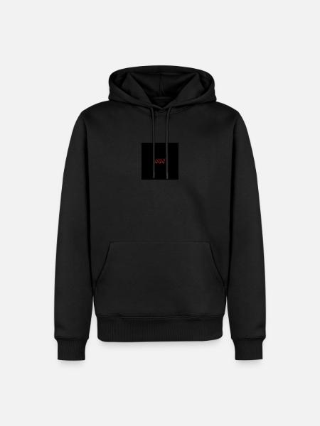 444 5 - Sweat à capuche Premium bio Homme - noir