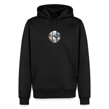 Terra Woman - Männer Premium Bio Hoodie - Schwarz - Vorne - Nico (187cm)
