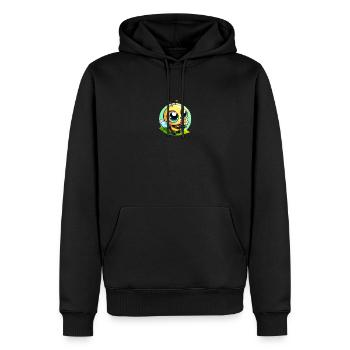 Abeille Cartoon 5 - Sweat à capuche Premium bio Homme - noir - Devant - Nico (187cm)