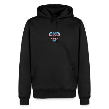 Trans-Welpen-Stolz - Männer Premium Bio Hoodie - Schwarz - Vorne - Nico (187cm)
