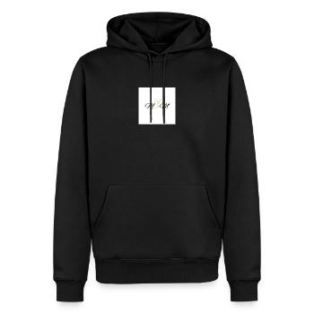 Verlobung - Männer Premium Bio Hoodie - Schwarz - Vorne - Nico (187cm)