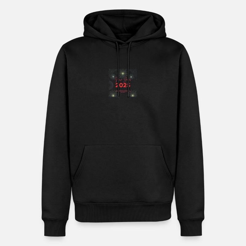 New Year I - Sweat à capuche Premium bio Homme - noir