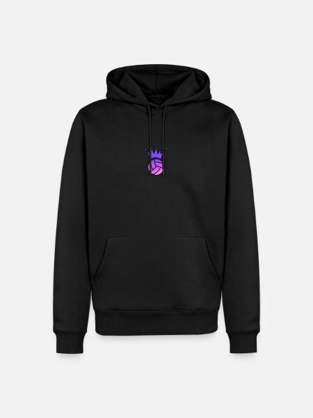 rainbow volleyking - Männer Premium Bio Hoodie - Schwarz