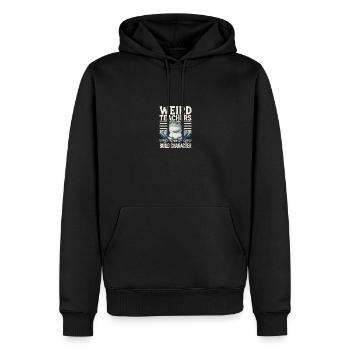 Des enseignants étranges développent l’appréciation du caractère - Sweat à capuche Premium bio Homme - noir - Devant - Nico (187cm)