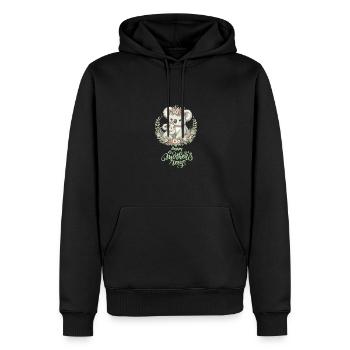 Koala Lover Hug Floral Mum Happy Mother's Day - Männer Premium Bio Hoodie - Schwarz - Vorne - Nico (187cm)
