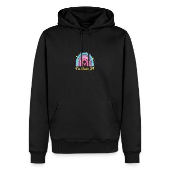 Pro-Choice AF Hex The Patriarchy Feminist - Männer Premium Bio Hoodie - Schwarz - Vorne - Nico (187cm)