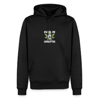 Eucalize Legalyptus Meme Koala Weed Lover - Männer Premium Bio Hoodie - Schwarz - Vorne - Nico (187cm)