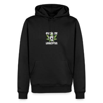 Eucalize Legalyptus Meme Koala Weed Lover - Männer Premium Bio Hoodie - Schwarz - Vorne - Nico (187cm)