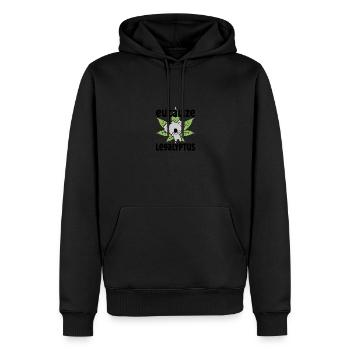 Eucalize Legalyptus Meme Koala Weed Lover - Männer Premium Bio Hoodie - Schwarz - Vorne - Nico (187cm)