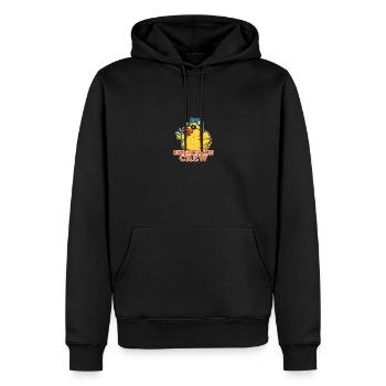Rubber Duckie Crew Cute Duck - Men’s Premium Organic Hoodie - black - Front - Nico (187cm)