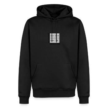 Confiance républicaine dans la connaissance du gouvernement - Sweat à capuche Premium bio Homme - noir - Devant - Nico (187cm)