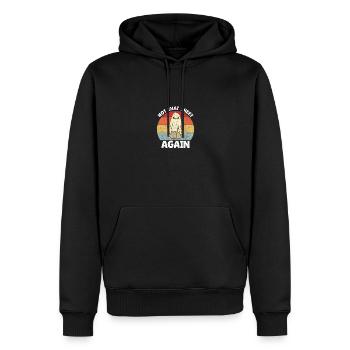 Womens Not That Sheet Again Ghost Retro Halloween - Männer Premium Bio Hoodie - Schwarz - Vorne - Nico (187cm)