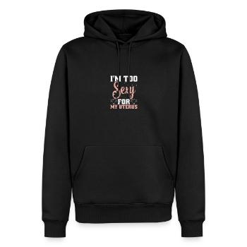 Uterus Removal Surgery Warrior Hysterectomy - Männer Premium Bio Hoodie - Schwarz - Vorne - Nico (187cm)
