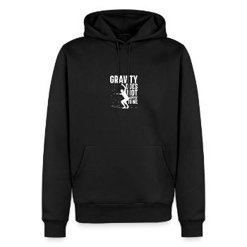 Équipement de slackline d’intérieur Slackliner Swing Set - Sweat à capuche Premium bio Homme - noir - Devant - Nico (187cm)