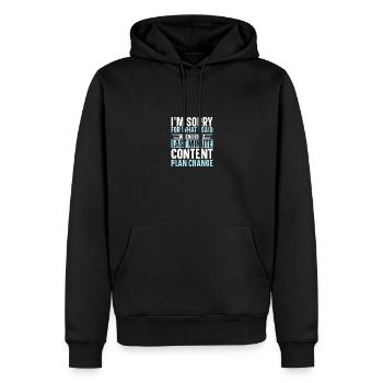 Social Media Platform Advertising Manager SMM - Men’s Premium Organic Hoodie - black - Front - Nico (187cm)