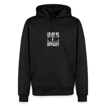 Slackline Lover Slackliner Balançoire Indoor - Sweat à capuche Premium bio Homme - noir - Devant - Nico (187cm)
