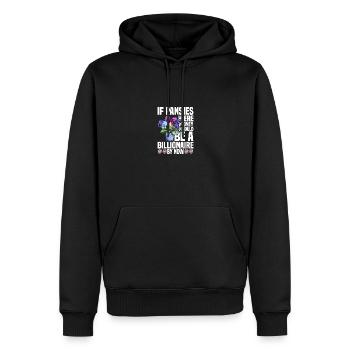 Pansy Seeds Pansies for Outdoors Pansy Flower - Männer Premium Bio Hoodie - Schwarz - Vorne - Nico (187cm)
