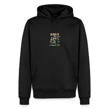 Drôle de camion tout-terrain 4x4 routes fermées Allons voir - Sweat à capuche Premium bio Homme - noir - Devant - Nico (187cm)
