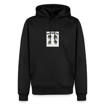 Dieu dit que je suis tracteur camion bambin enfants ferme - Sweat à capuche Premium bio Homme - noir - Devant - Nico (187cm)