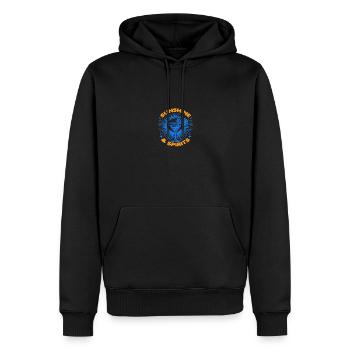 Sunshine & Spirits - Relaxing Day Drinking Vibes - Männer Premium Bio Hoodie - Schwarz - Vorne - Nico (187cm)