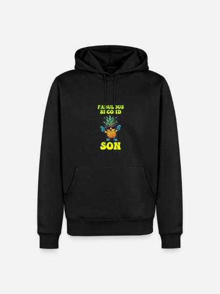 Fabulous Second Son Siblings Younger - Men’s Premium Organic Hoodie - black