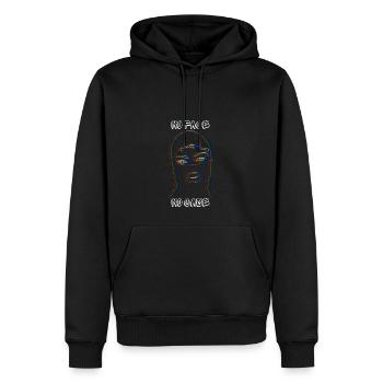No face no problem - Men’s Premium Organic Hoodie - black - Front - Nico (187cm)