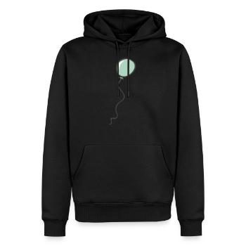 ballon - Sweat à capuche Premium bio Homme - noir - Devant - Nico (187cm)