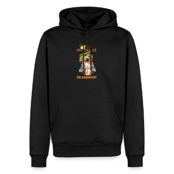Lustiges Faultier mit Cocktail Urlaub - Männer Premium Bio Hoodie - Schwarz - Vorne - Nico (187cm)