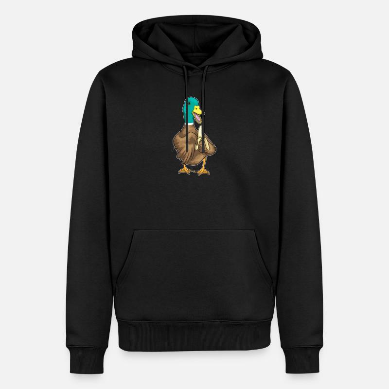 Canard Banane - Sweat à capuche Premium bio Homme - noir