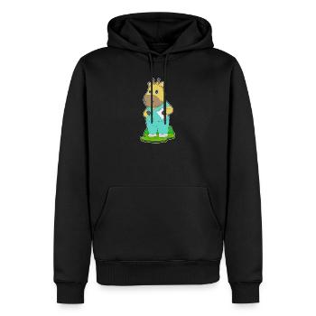 Giraffe Krankenschwester - Männer Premium Bio Hoodie - Schwarz - Vorne - Nico (187cm)