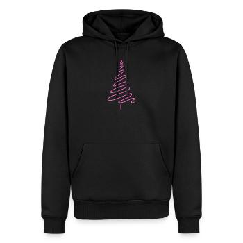 Arbre de Noël Femmes Fête de Noël Festif - Sweat à capuche Premium bio Homme - noir - Devant - Nico (187cm)