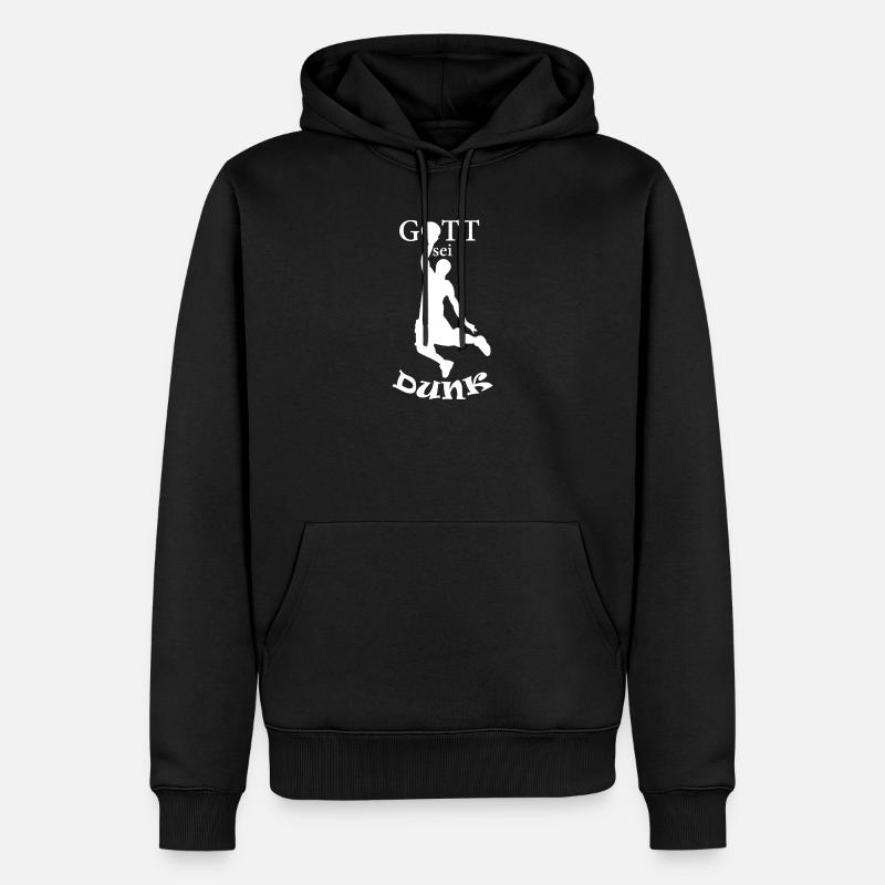 Gott sei Dunk - Männer Premium Bio Hoodie - Schwarz